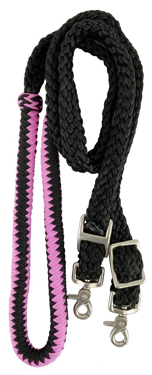 8ft Nylon braided roping rein #4